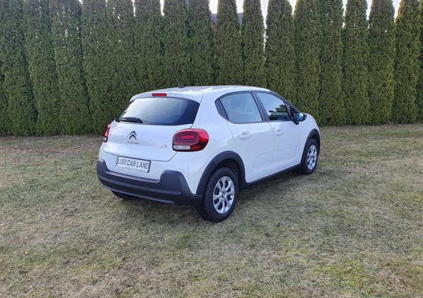 Citroen C3 cena 45900 przebieg: 57000, rok produkcji 2019 z Chojna małe 301